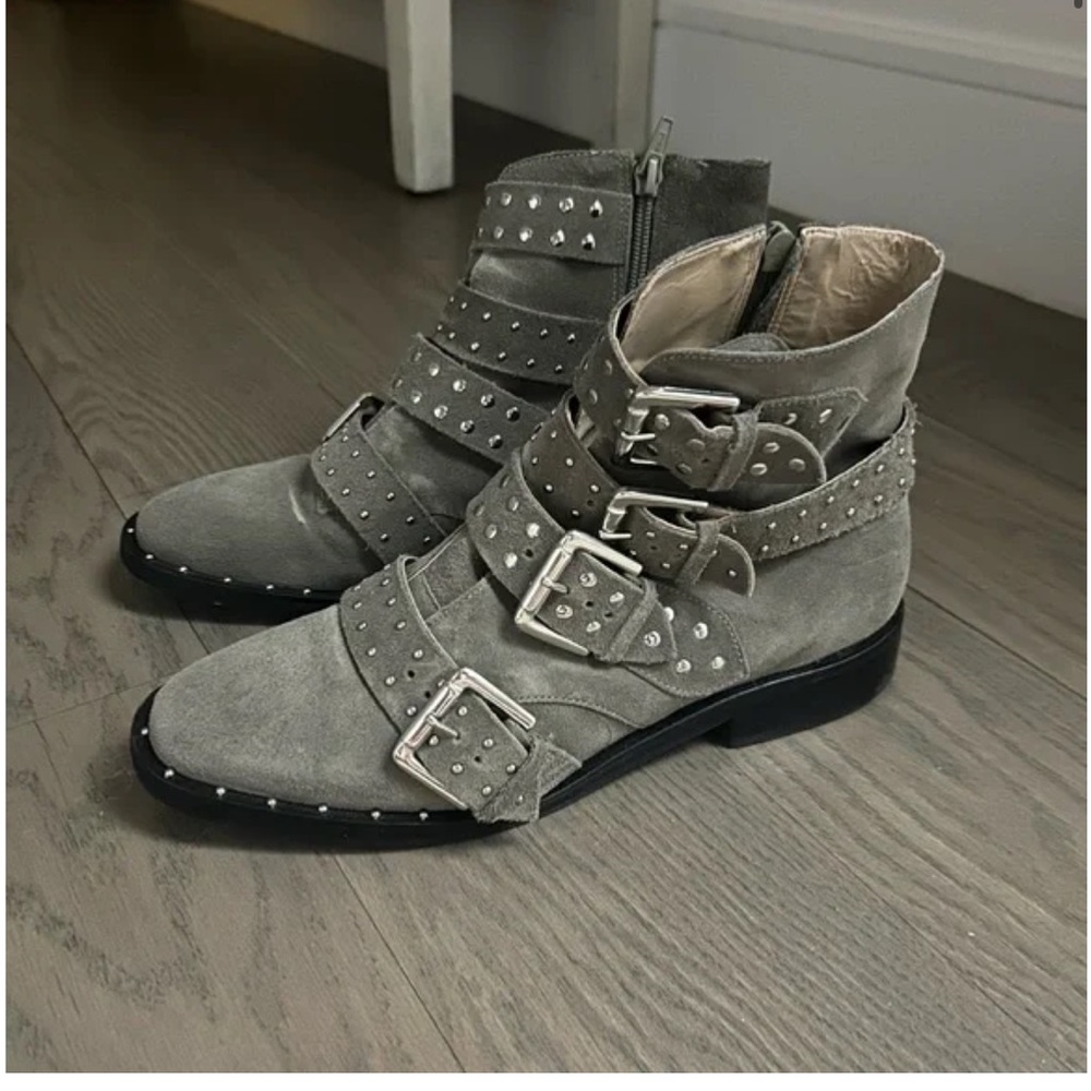 Lfl by list for life women’s miracle ankle taupe suede moto Chelsea boot size 7